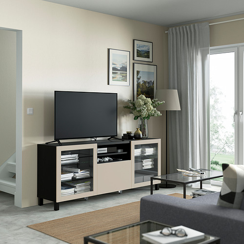 BESTÅ TV bench with drawers