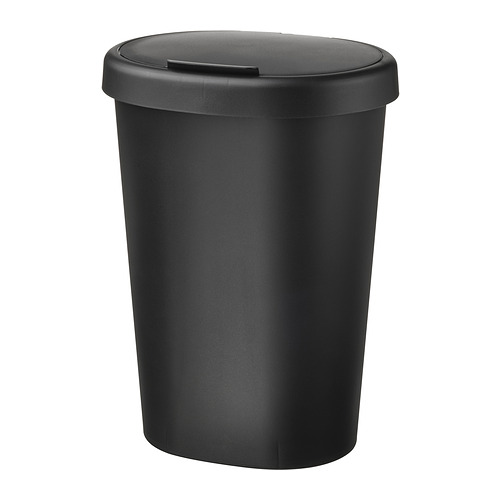 HÖLASS bin with lid