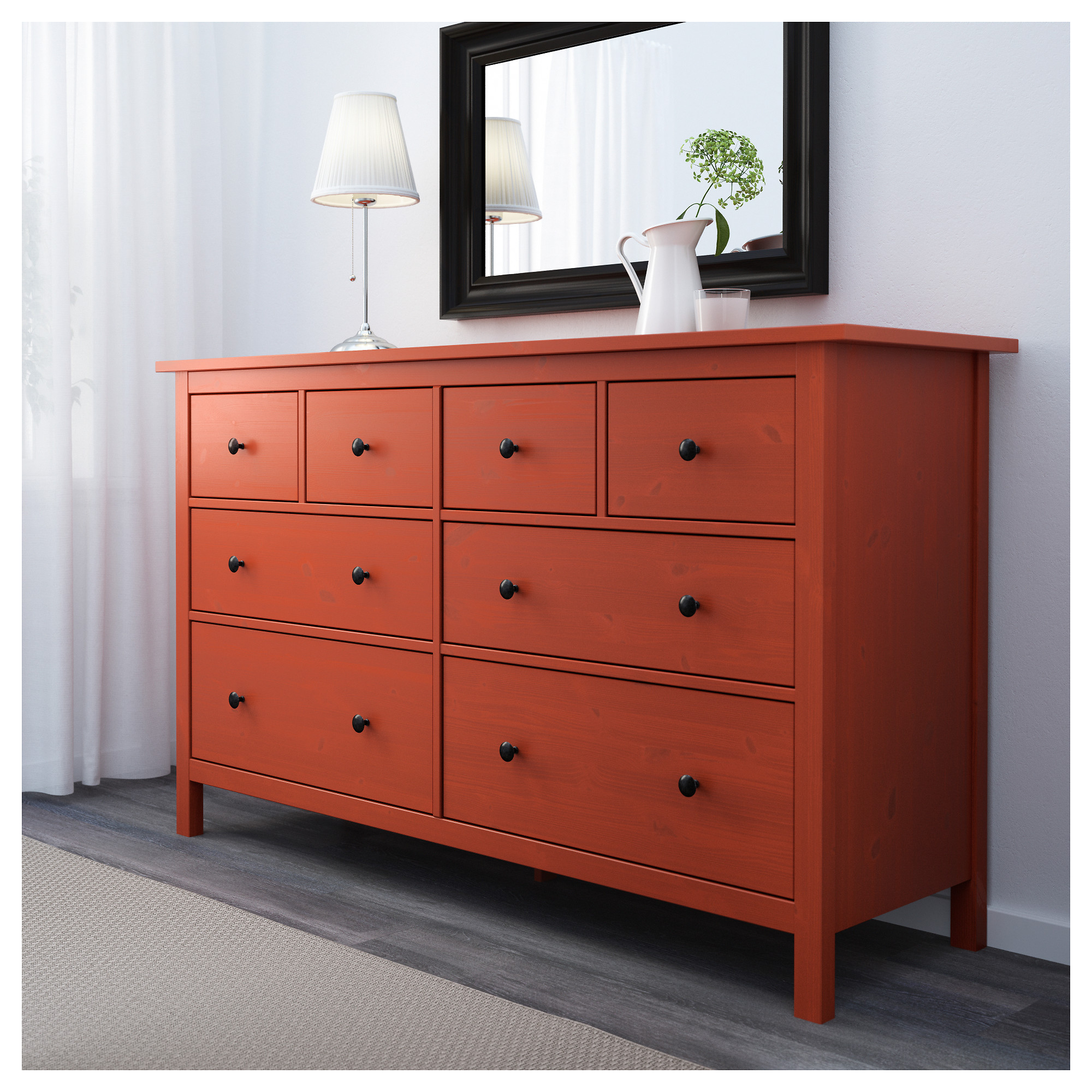 Hemnes Chest Of 8 Drawers Red Brown Ikea Hong Kong