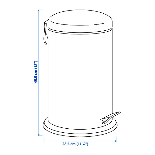 MJÖSA pedal bin