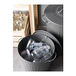 KNODD - 連蓋桶, 32x Ø34 cm, 16 升, 白色 | IKEA 香港及澳門 - PE728022_S3