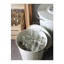 KNODD - 連蓋桶, 32x Ø34 cm, 16 升, 灰色 | IKEA 香港及澳門 - PE728018_S3