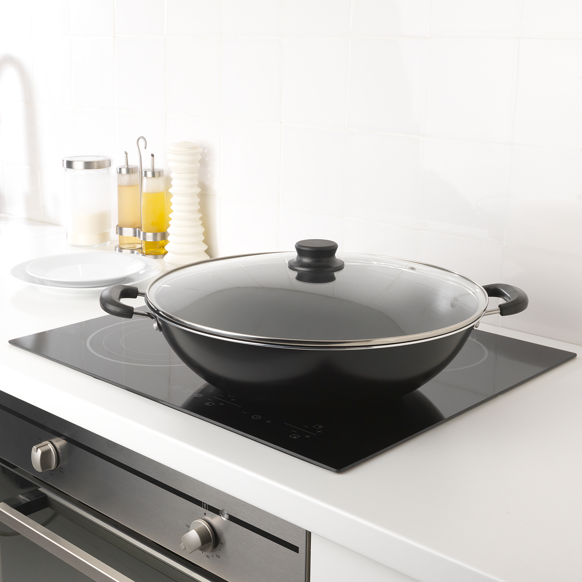 TOLERANT wok with lid