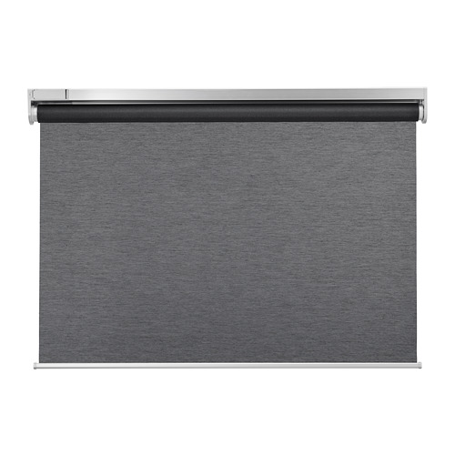 KADRILJ roller blind, 60x195 cm, wireless/battery-operated grey