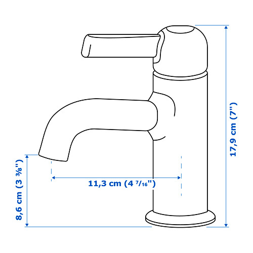 VOXNAN wash-basin mixer tap with strainer