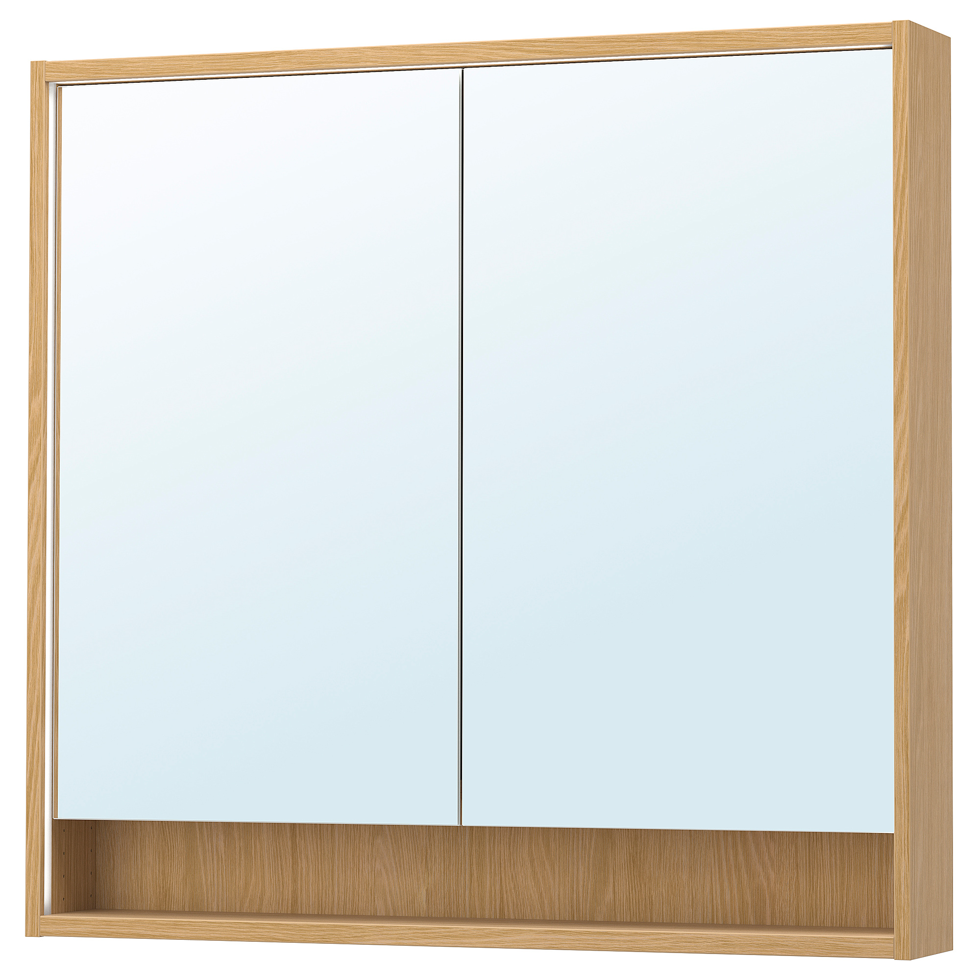 FAXÄLVEN mirror cabinet w built-in lighting