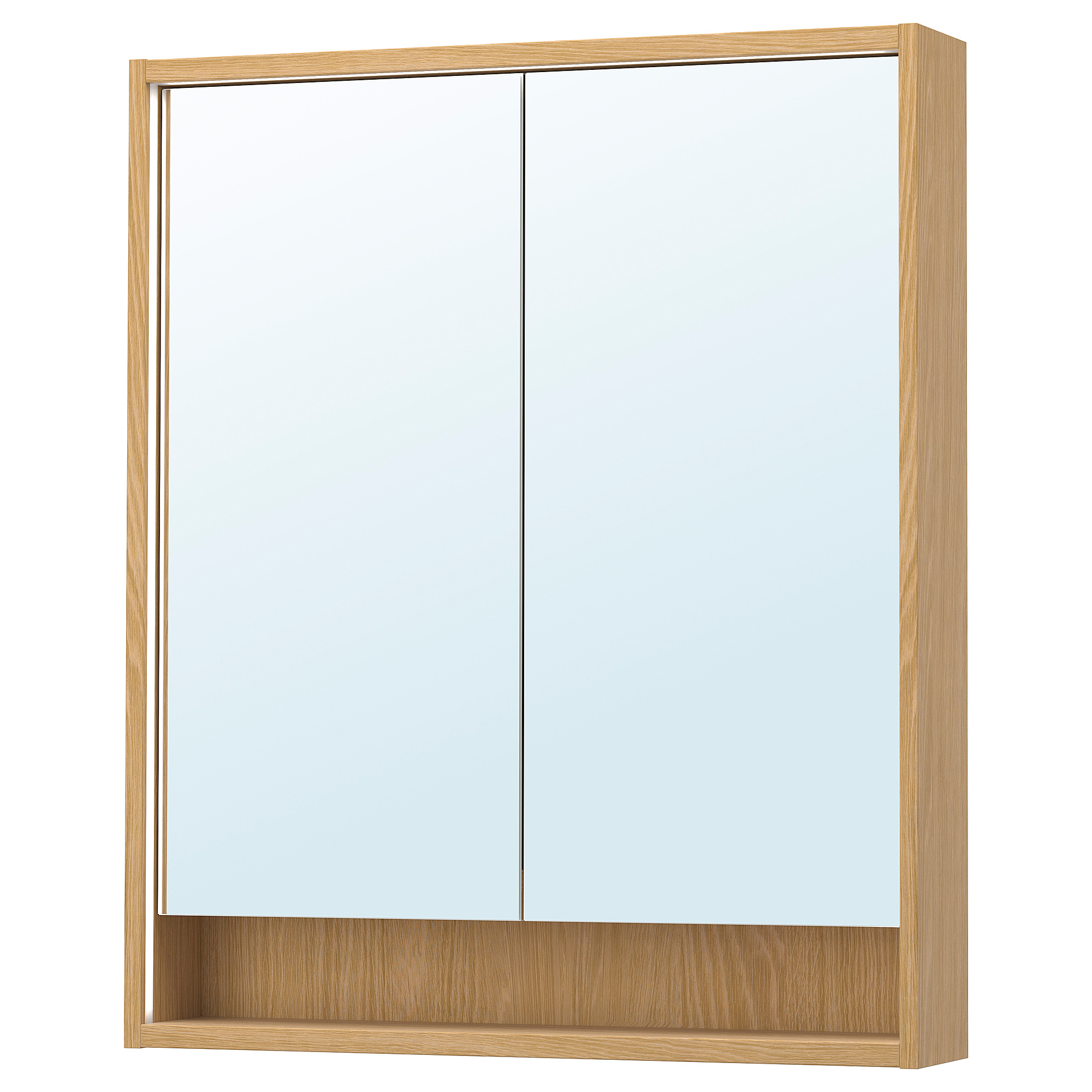 FAXÄLVEN mirror cabinet w built-in lighting