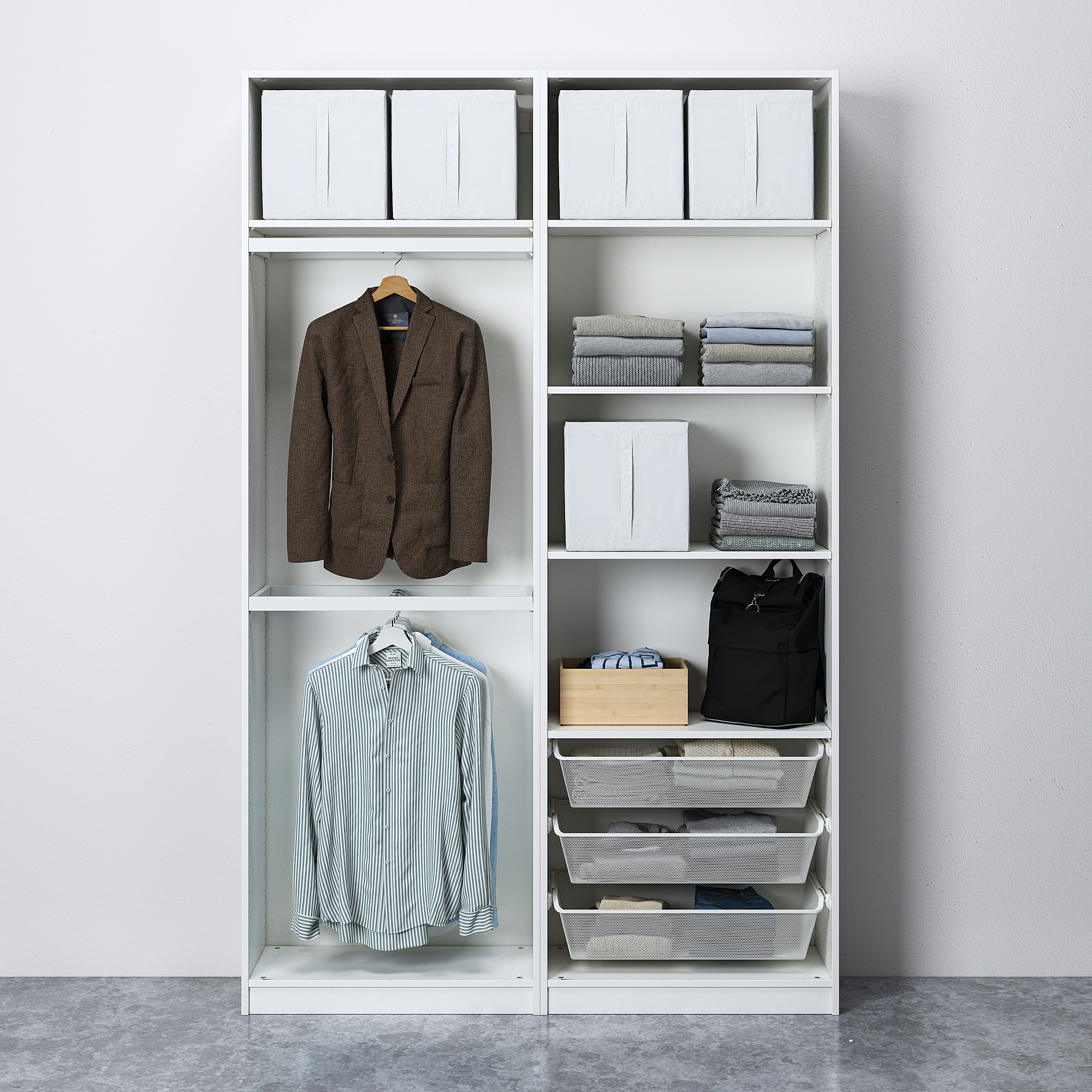 PAX/MEHAMN wardrobe combination