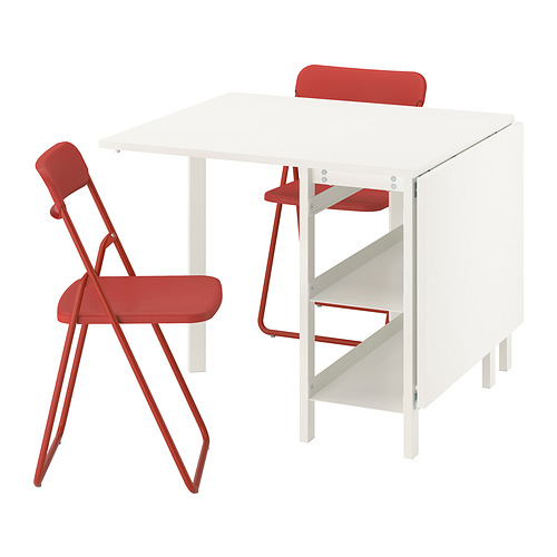 VIHALS/VIHALS table and 2 folding chairs