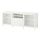 BESTÅ - TV bench with drawers, white/Sutterviken/Kabbarp white clear glass | IKEA Hong Kong and Macau - PE782360_S1