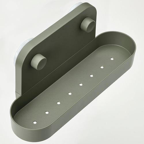 ÖBONÄS wall shelf with suction cup