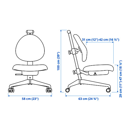 DAGNAR/MICKE desk and chair