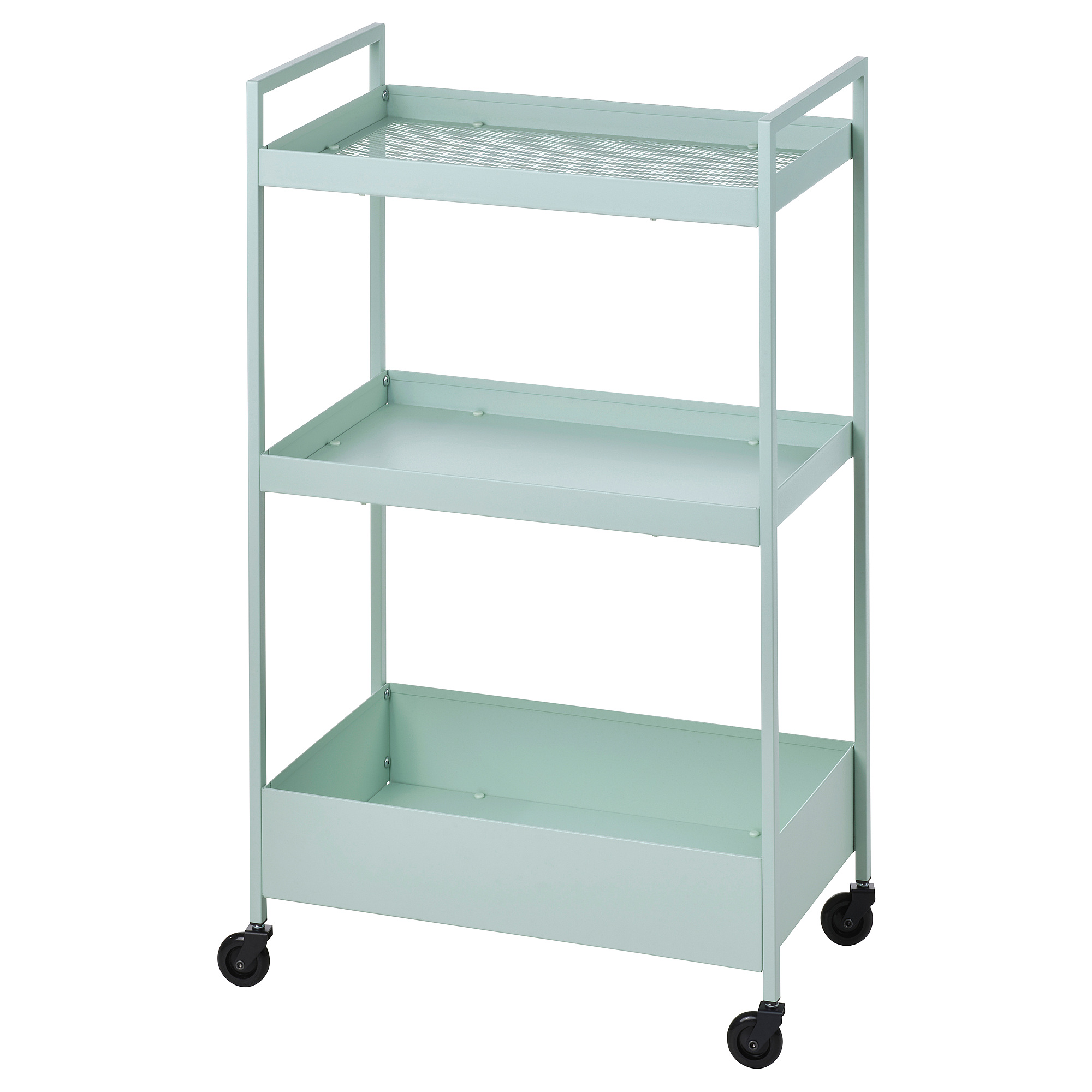 NISSAFORS, trolley, pale green, 50.5x30x83 cm