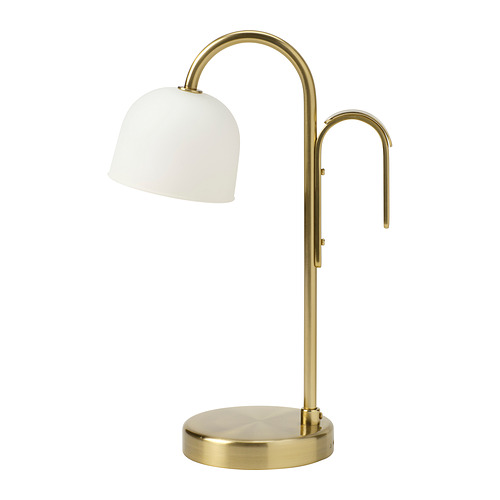 TVÅMASTAD - 便攜式LED燈, 電池操作 黃銅/奶白色 玻璃 | IKEA 香港及澳門 - PE967129_S4