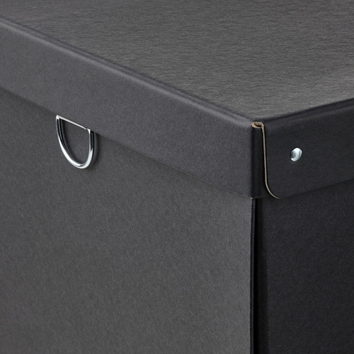 NIMM - 連蓋貯物盒, 黑色, 32x30x30 cm | IKEA 香港及澳門
