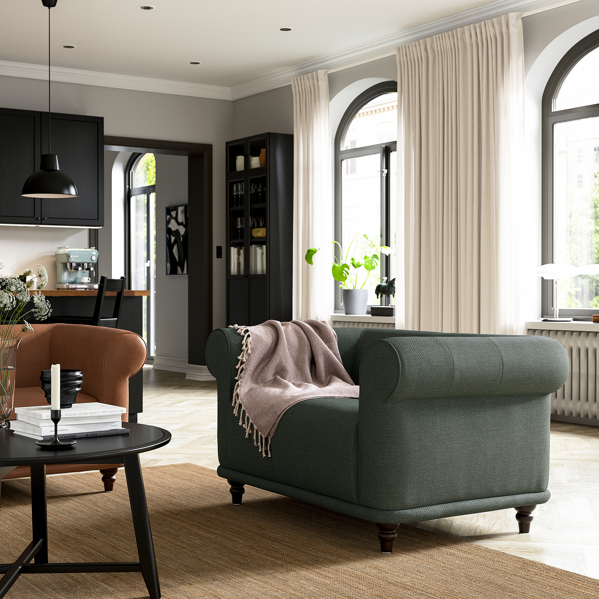 VISKAFORS 1,5-seat armchair