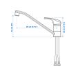 LAGAN single-lever kitchen mixer tap