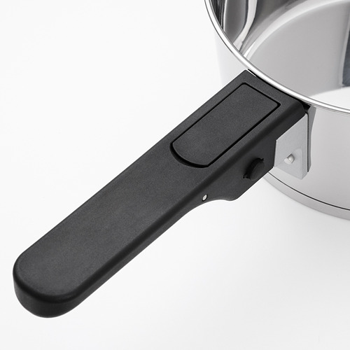 SLÄTROCKA cookware kit with detachable handle