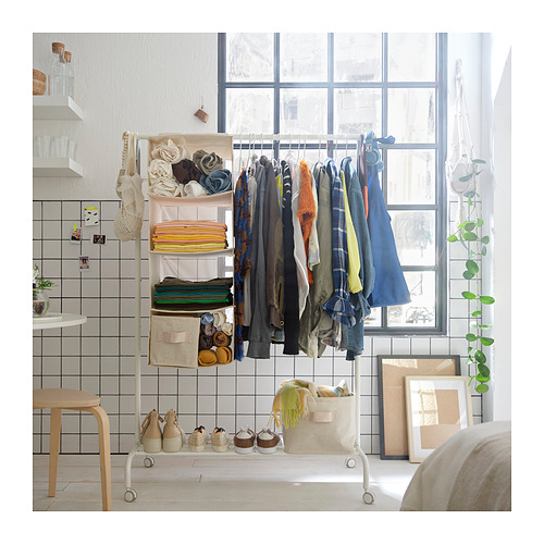 PURRPINGLA hanging storage w 4 compartments