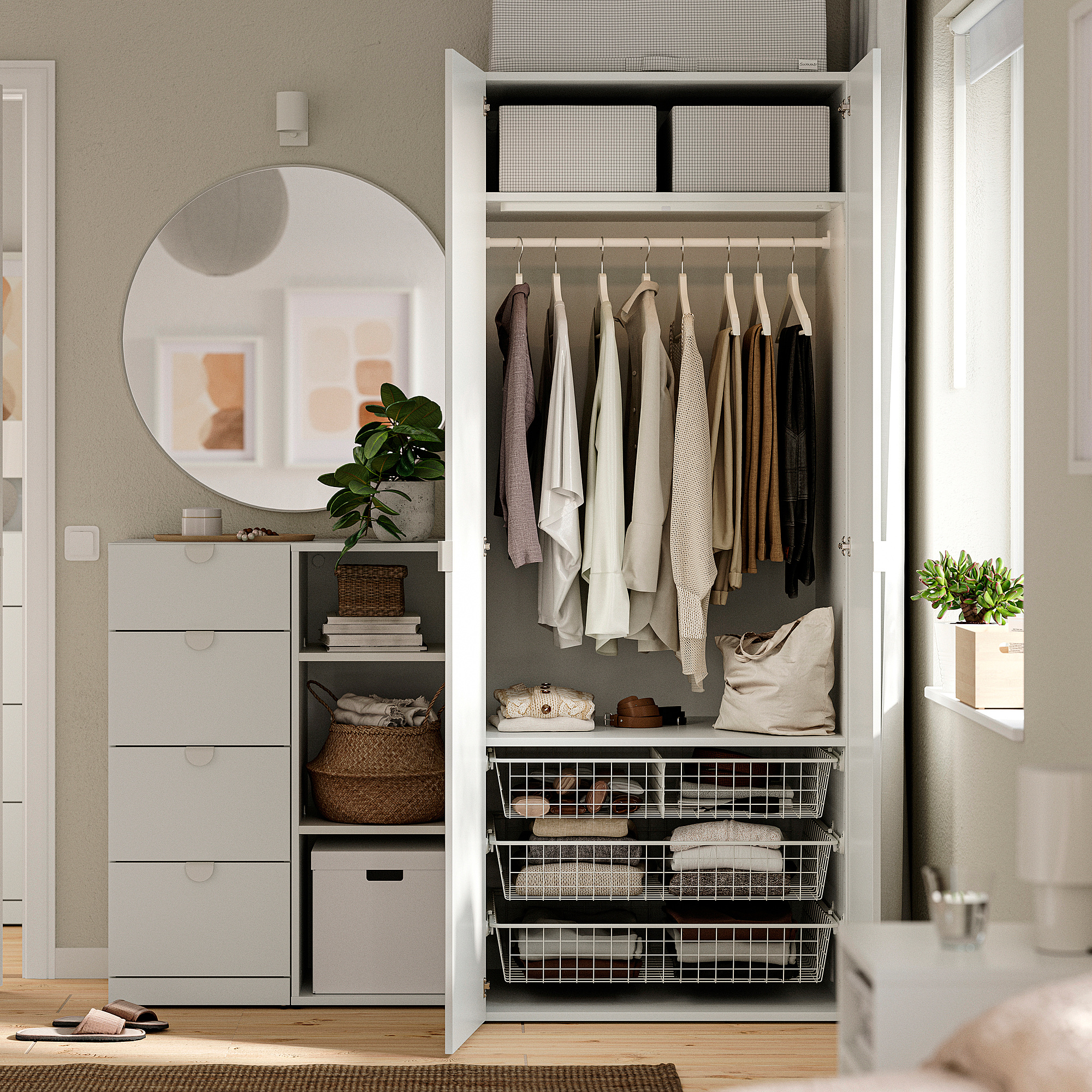 LASTARE wardrobe combination
