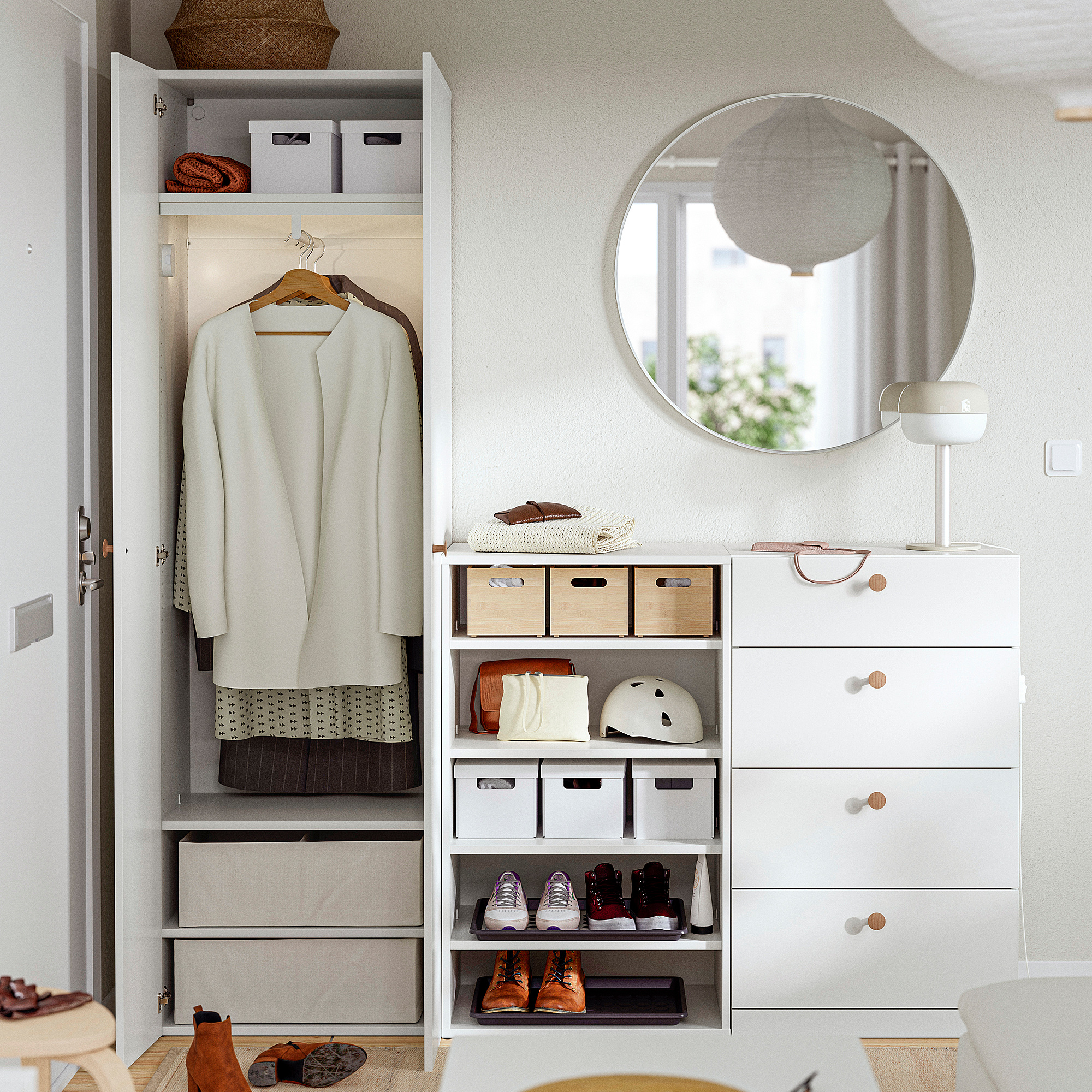 LASTARE wardrobe combination