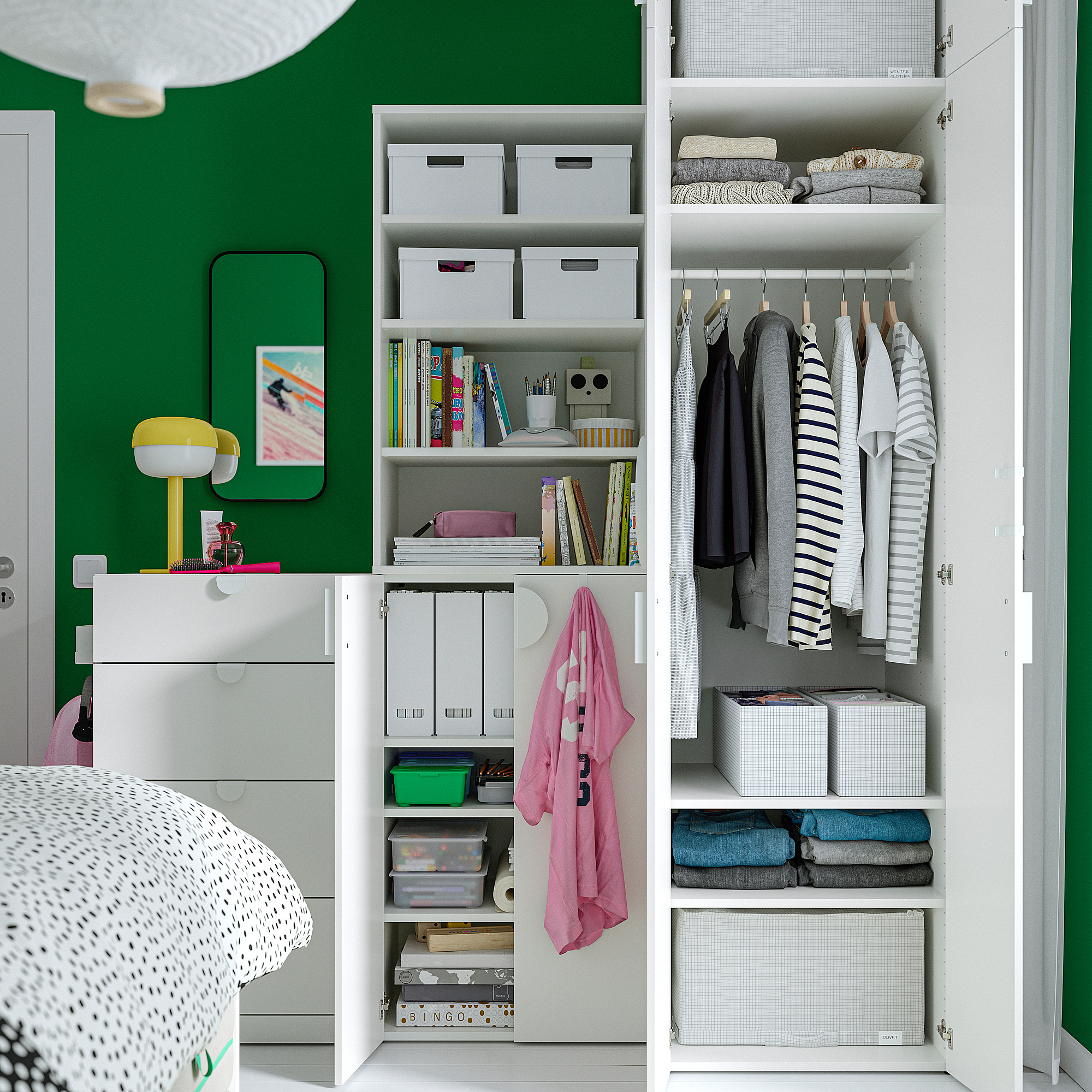 LASTARE wardrobe combination