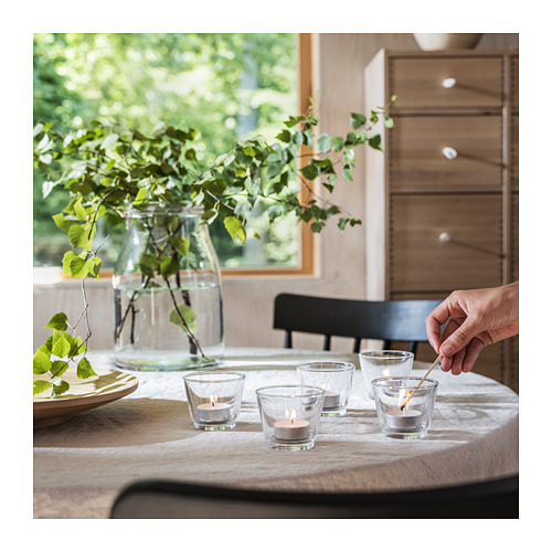 ADLAD scented tealight, 3.5 hr, Scandinavian Woods/white