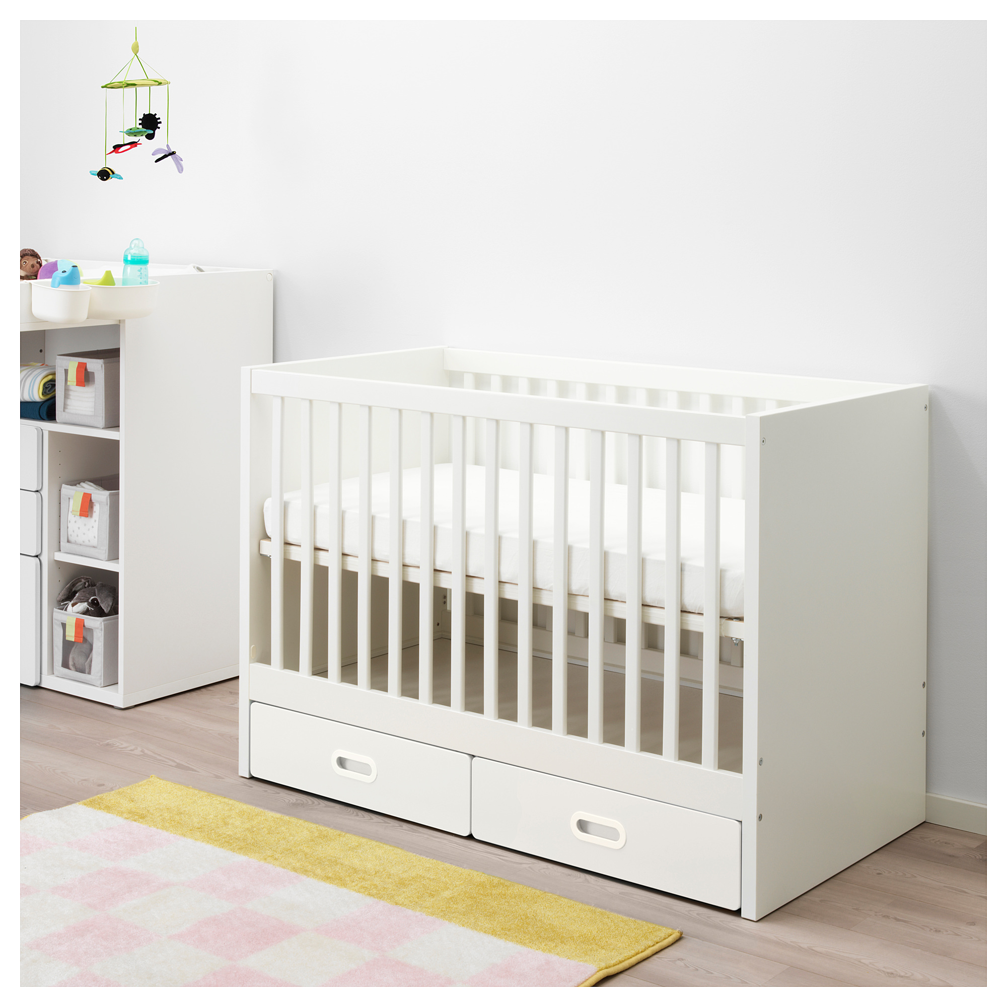 cot with drawers