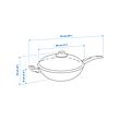 HEMLAGAD wok with lid