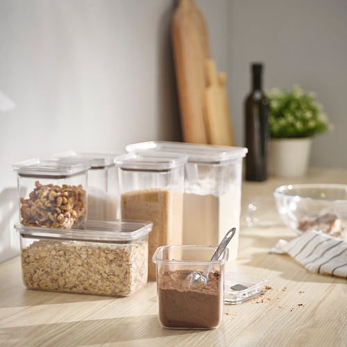 KORALLVIPPA 連蓋食物盒，6件套裝