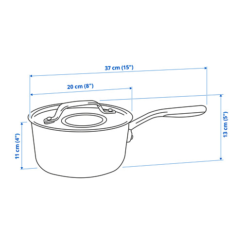 SENSUELL saucepan with lid
