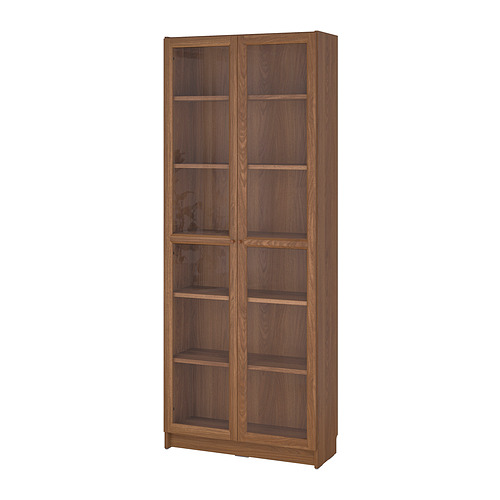 BILLY/OXBERG bookcase with glass doors