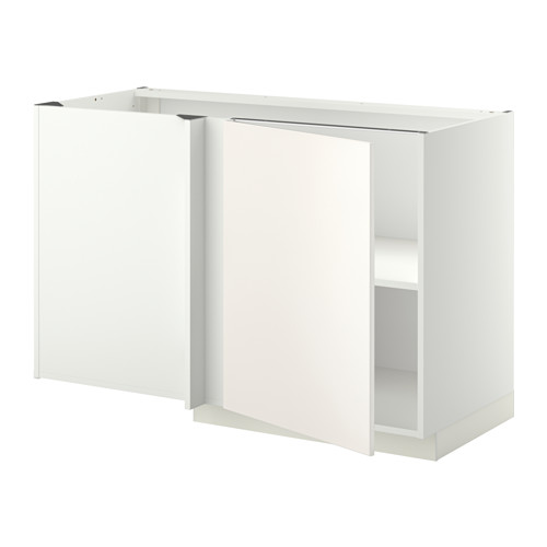 METOD corner base cabinet with shelf