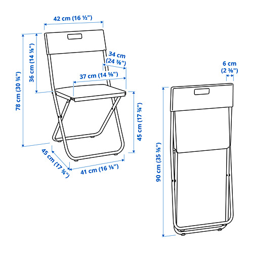 GUNDE folding chair