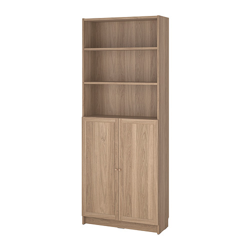 BILLY/OXBERG bookcase with doors