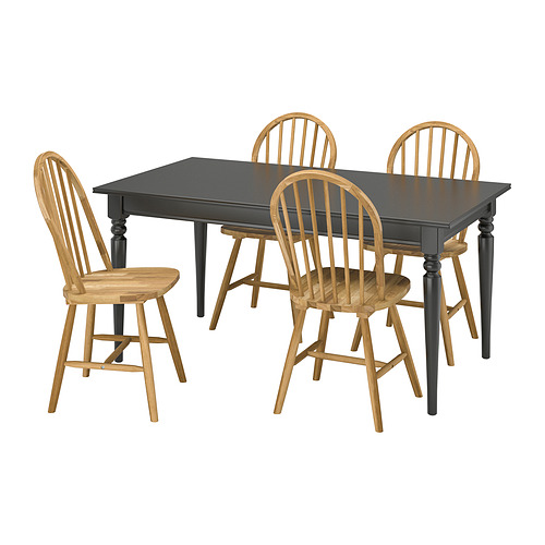 INGATORP/SKOGSTA table and 4 chairs