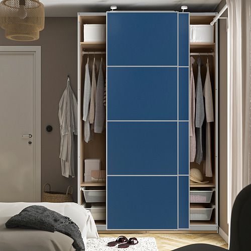 PAX/MEHAMN wardrobe with sliding doors