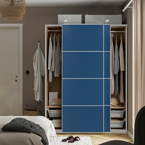 PAX/MEHAMN wardrobe with sliding doors