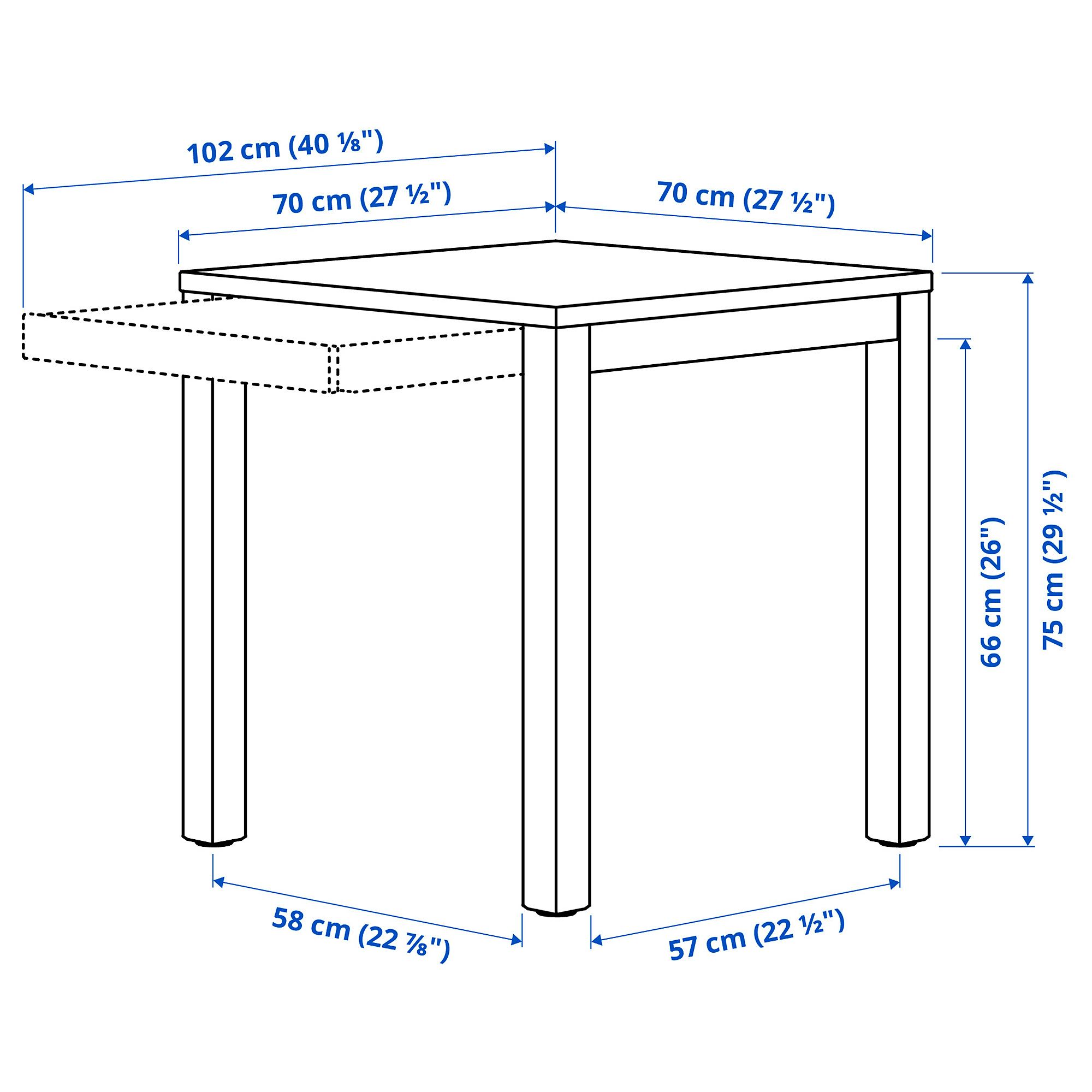 IKEA PS 2026 table with drawer