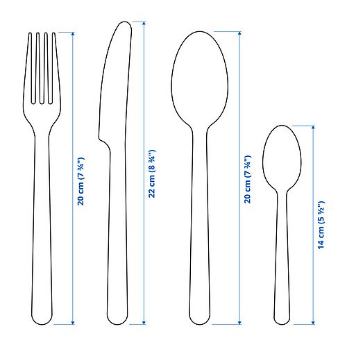 IKEA 365+ 24-piece cutlery set