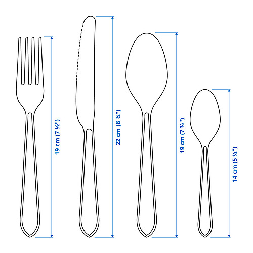 IDENTITET 16-piece cutlery set