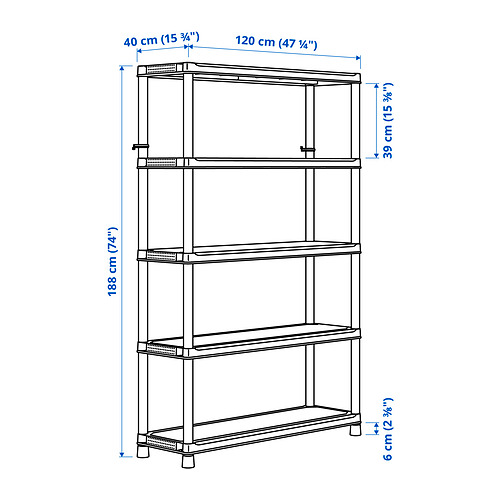 RUNMARÖ shelving unit