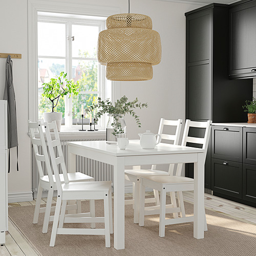 LANEBERG/NORDVIKEN table and 4 chairs