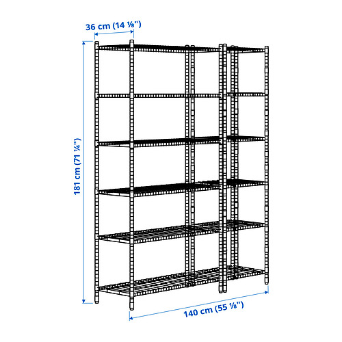 OMAR 2 shelf sections