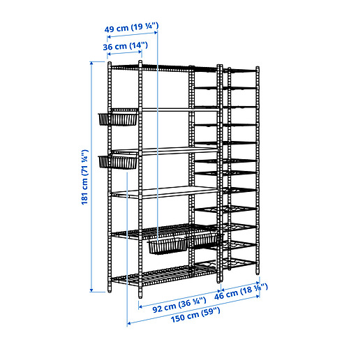 OMAR 3 shelf sections