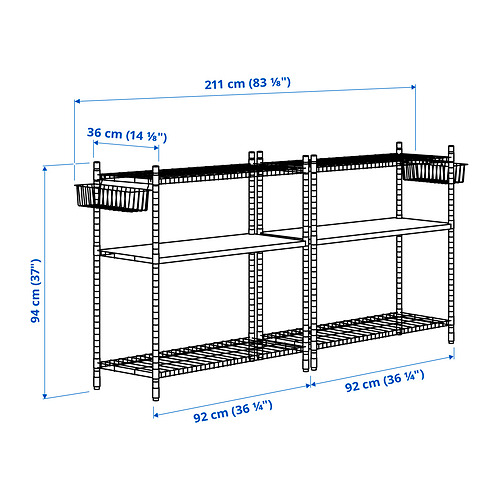 OMAR 2 shelf sections