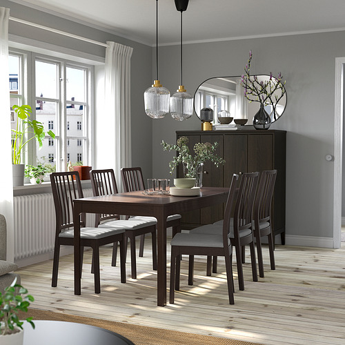 EKEDALEN/EKEDALEN table and 6 chairs