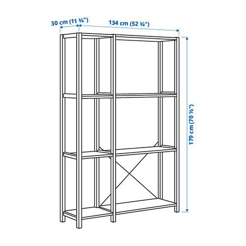 IVAR 2 sections/shelves