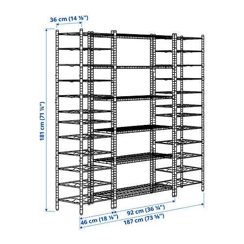 OMAR 3 shelf sections