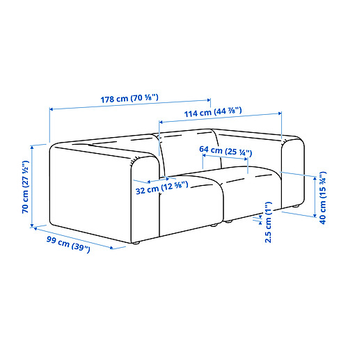 STOCKHOLM 2025 2-seat sofa